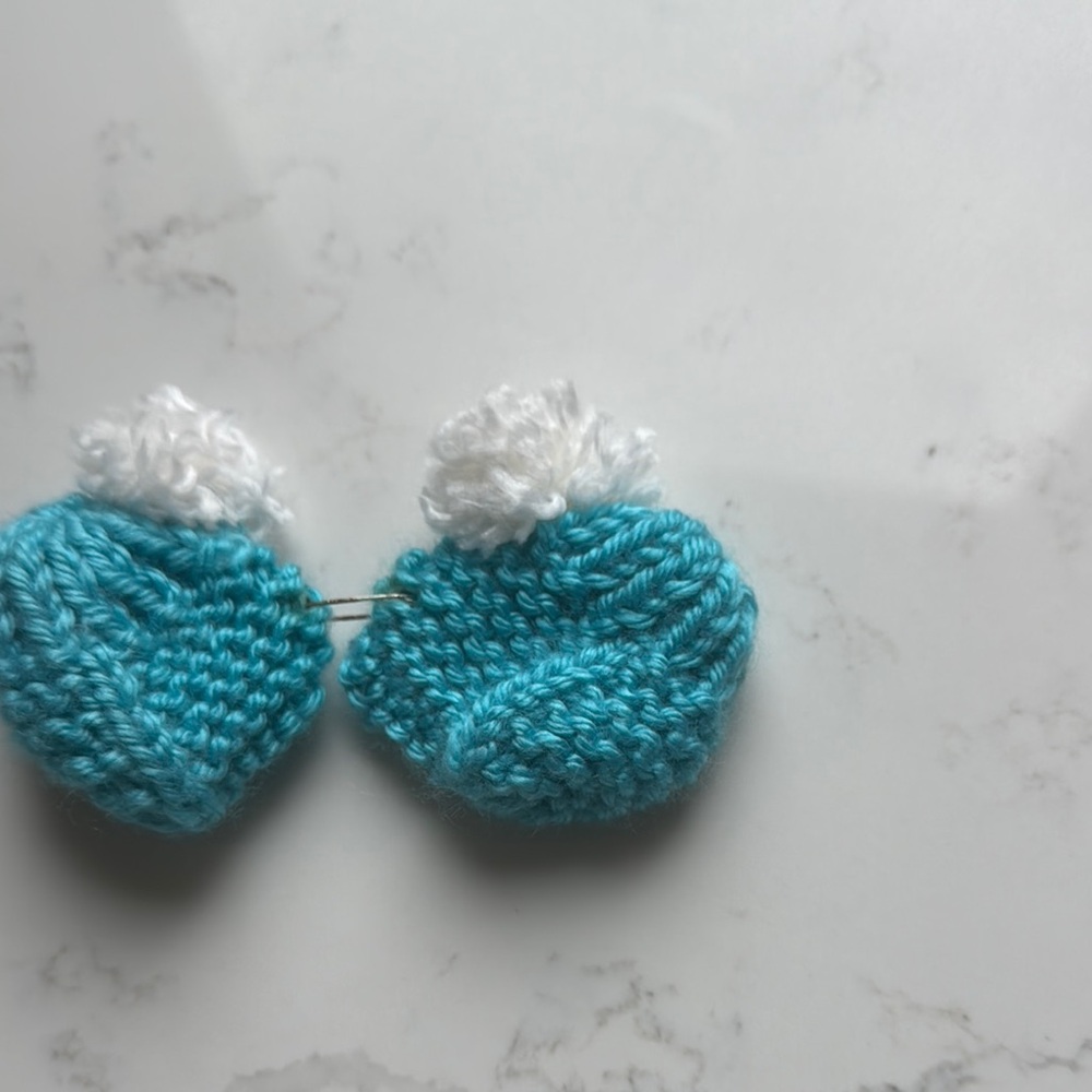 Cozy Blue and White American Girl Slippers